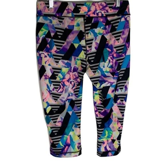 Fila Women’s Small Cropped Workout Running Gym Leggings - Picture 4 of 9